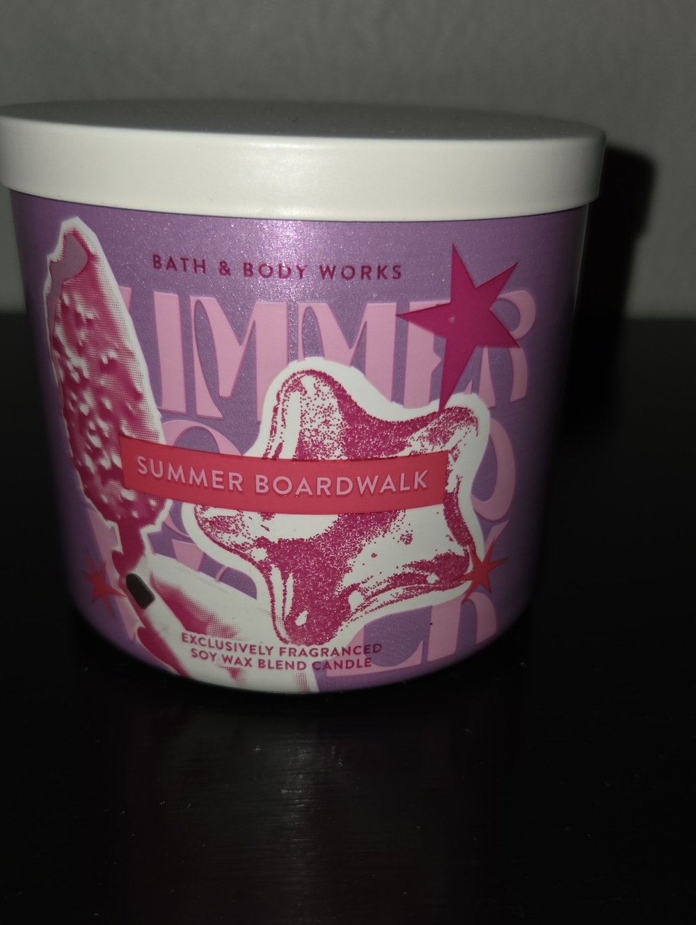 Bath & Body Works Summer Boardwalk 3 Wick Candle NWT